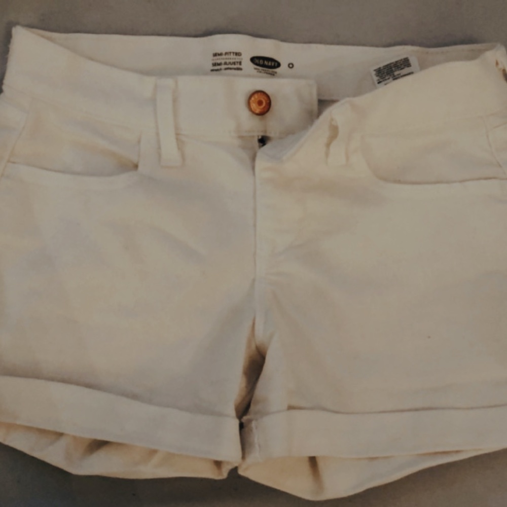 Old Navy Simple White Shorts
